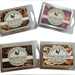 Farm Raised Candles Wax Melts Set Pure Spy Wax 3 Oz Ea. Fall Scents New